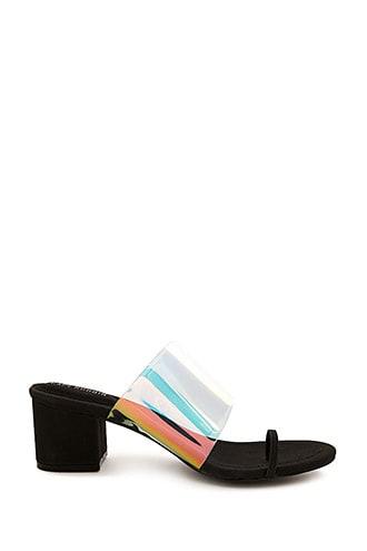 Forever21 Translucent Mule Sandals