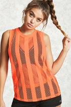 Forever21 Active Stripe Mesh Tank Top