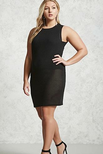 Forever21 Plus Size Open Mesh Dress