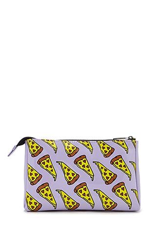 Forever21 Pizza Print Makeup Bag