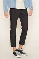 Forever21 Creased-front Slim Fit Trousers