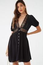 Forever21 Crochet-trim Peasant Dress