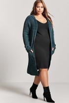 Forever21 Plus Size Chenille Hooded Cardigan