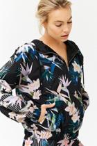 Forever21 Active Floral Anorak Jacket