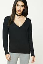 Forever21 Wool-blend V-neck Sweater