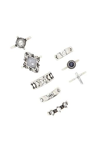 Forever21 Etched Cross Ring Set