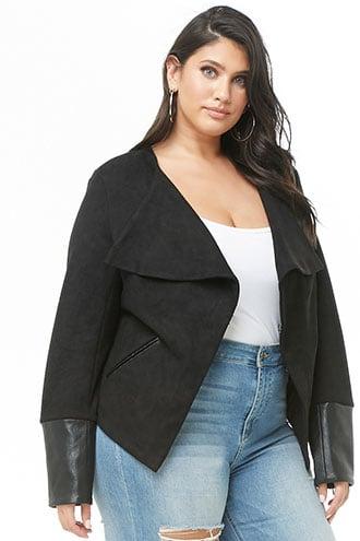 Forever21 Plus Size Faux Suede Blazer