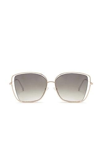 Forever21 Premium Cutout Square Sunglasses