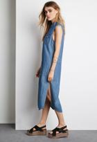 Forever21 Denim Button-down Midi Dress
