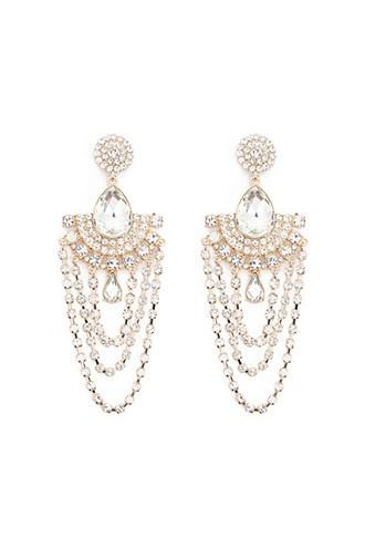 Forever21 Gleaming Statement Drop Earrings