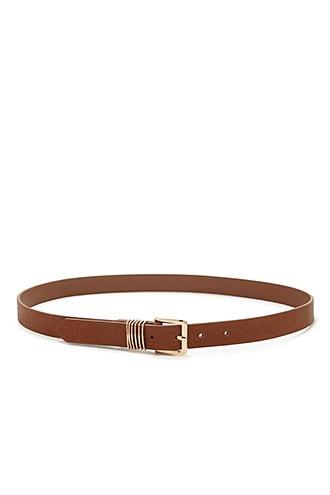 Forever21 Multi-ring Faux Leather Belt