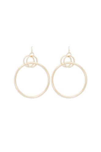 Forever21 O-ring Hoop Drop Earrings