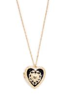 Forever21 Heart Locket Rope Chain Necklace