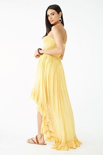Forever21 Smocked High-low Dress