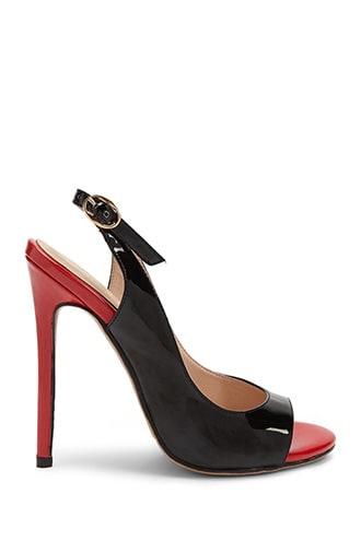 Forever21 Colorblock Slingback Heels