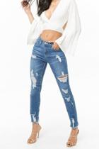 Forever21 Mid-rise Distressed Jeans