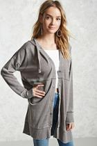 Forever21 Contemporary Button-down Hoodie