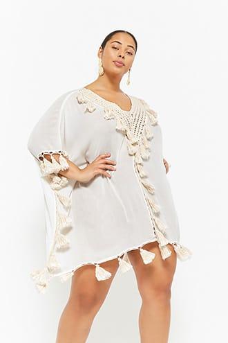 Forever21 Plus Size Tasseled Kaftan Dress