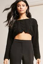 Forever21 Cropped Fisherman Sweater
