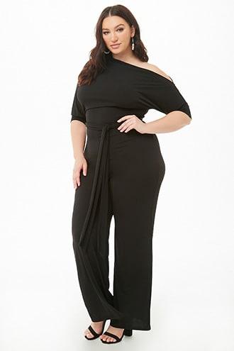 Forever21 Plus Size Off-the-shoulder Jumpsuit