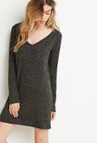 Forever21 Women's  Ribbed Sweater Dress (charcoal)