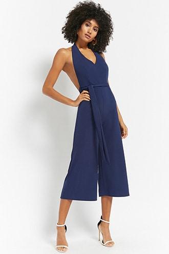 Forever21 Halter Culotte Jumpsuit