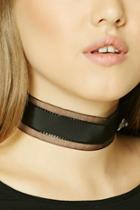 Forever21 Mesh Stripe Choker