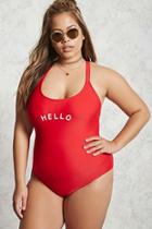 Forever21 Plus Size Hello One-piece