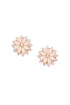 Forever21 Faux Stone Floral Stud Earrings