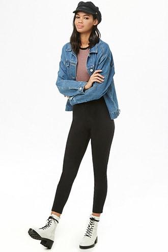 Forever21 Belted Skinny Pants