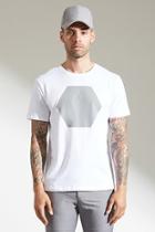 Forever21 Reflective Hexagon Graphic Tee