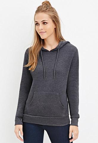 Forever21 Heathered Drawstring Hoodie