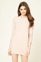 Forever21 Women's  Dusty Pink Knit Pullover Dress