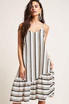 Forever21 Stripe Drop Hem Cami Dress