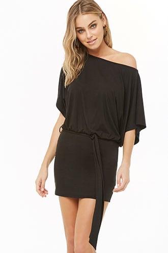 Forever21 One-shoulder Blouson Dress