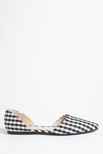 Forever21 Gingham Pointed Toe Flats