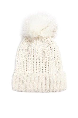 Forever21 Pom Pom Chenille Beanie