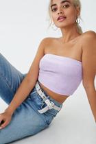Forever21 Velour Princess Graphic Tube Top