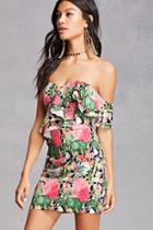 Forever21 One-shoulder Floral Dress