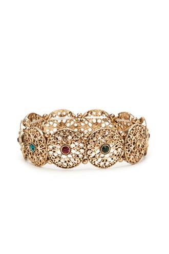 Forever21 Medallion Stretch Bracelet