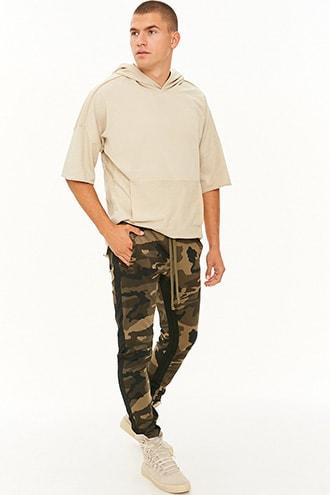 Forever21 Victorious Camo Striped Track Pants