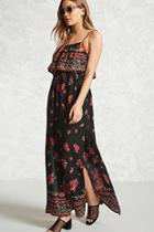 Forever21 Floral Flounce Maxi Dress