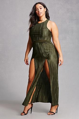 Forever21 Plus Size Satin Maxi Dress