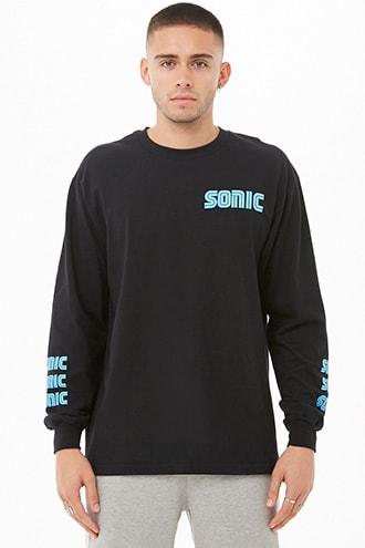 Forever21 Sonic Long Sleeve Graphic Tee