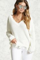 Forever21 Contemporary Frayed Sweater