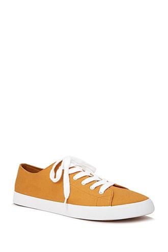 Forever21 Women's  Mustard Canvas Plimsolls