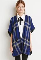 Forever21 Plaid Poncho Sweater