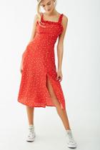 Forever21 Heart Print Midi Dress