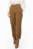 Forever21 High-rise Cuffed Ankle Pants