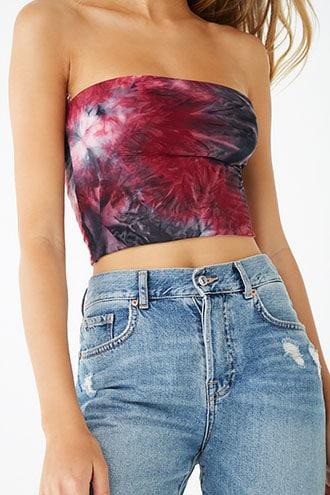 Forever21 Tie-dye Print Tube Top
